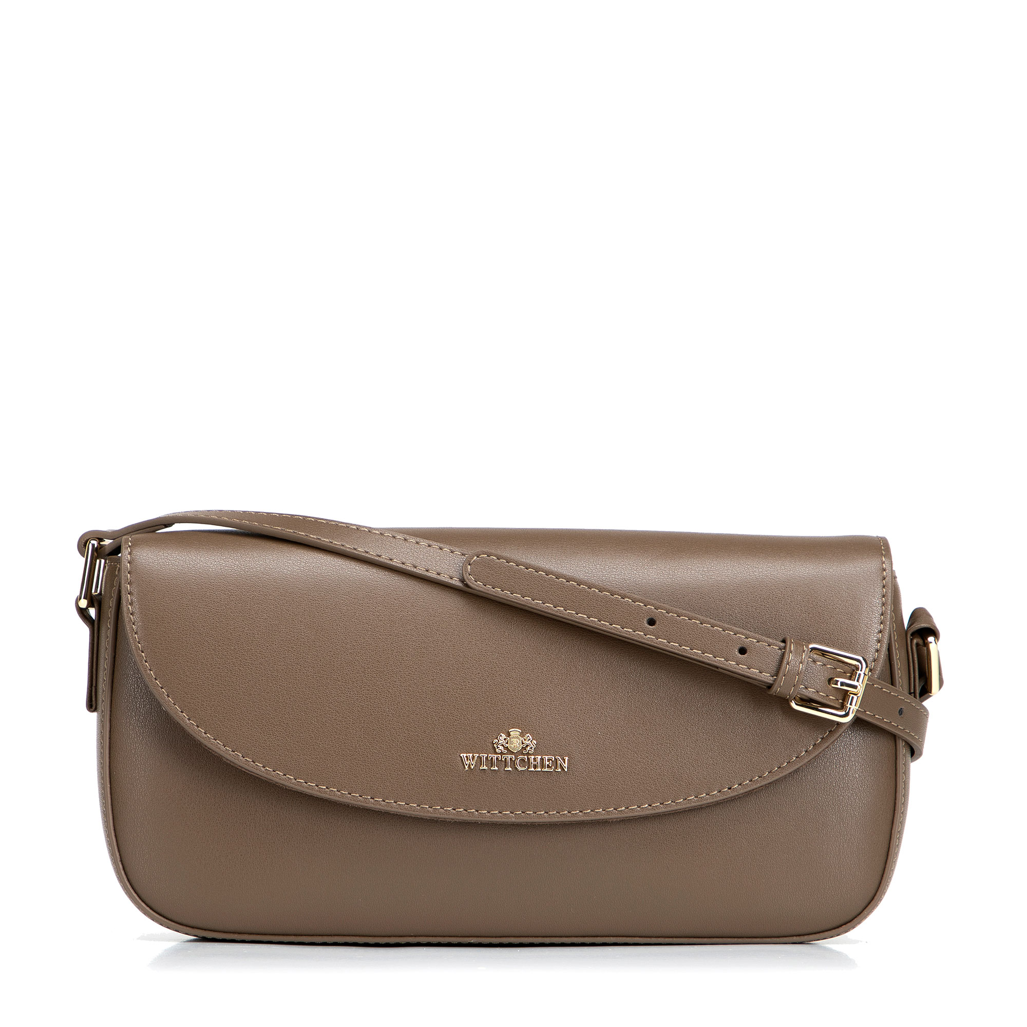 Svetlohnedá dámska crossbody kabelka Wittchen z prírodnej kože, Vyberte variant svetlohnedá