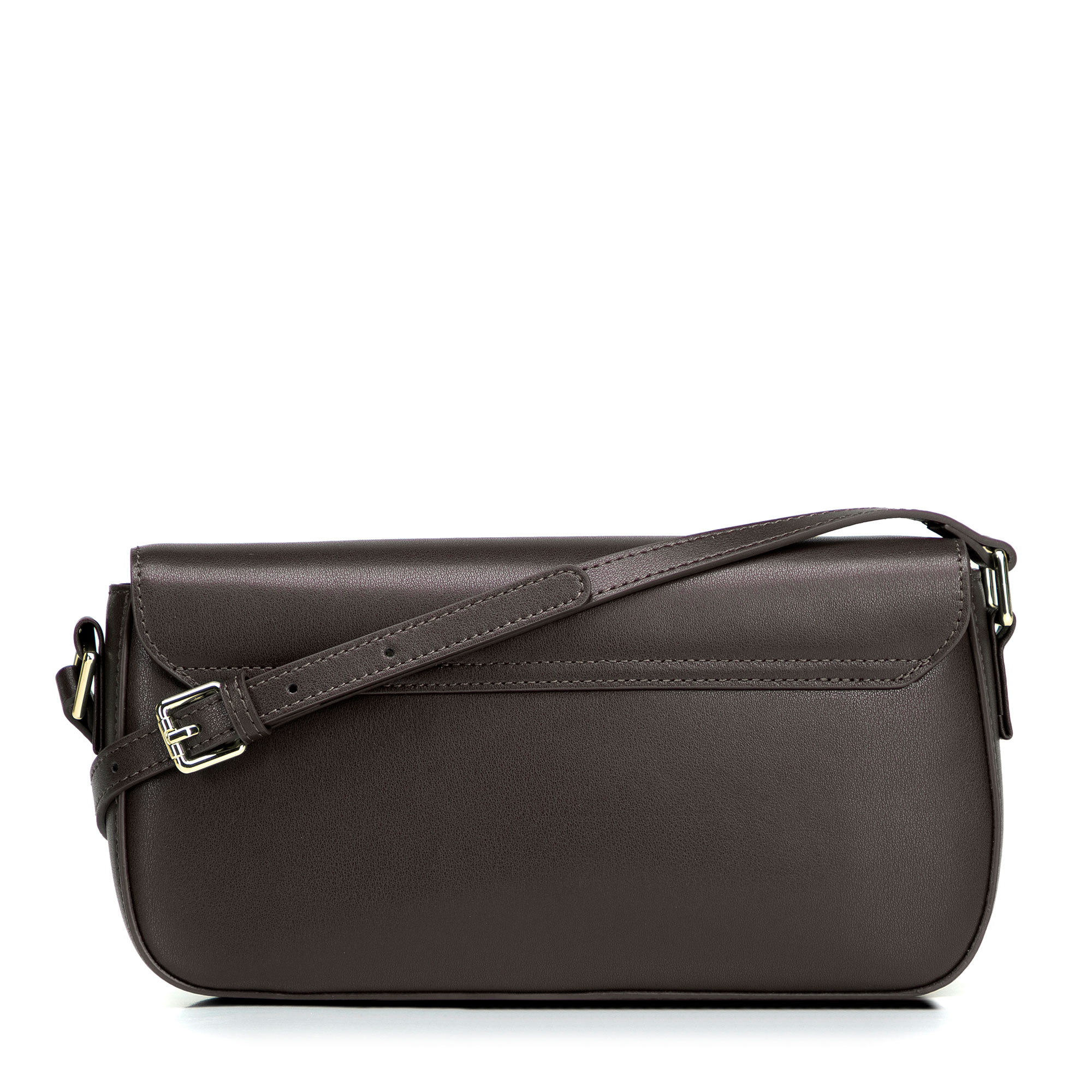 Tmavohnedá dámska crossbody kabelka Wittchen z prírodnej kože, Vyberte variant tmavohnedá