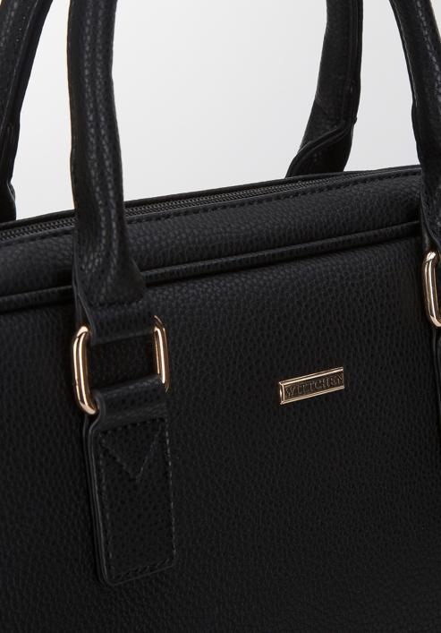 Handbag, black-gold, 94-4Y-623-5, Photo 4