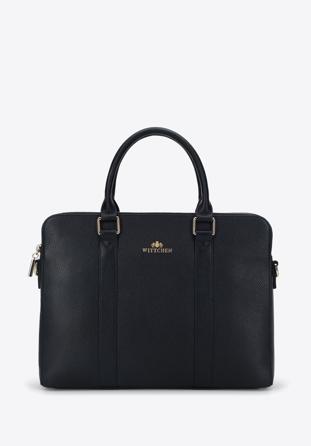 Women's leather laptop bag 13 inch, black, 95-4E-610-1, Photo 1