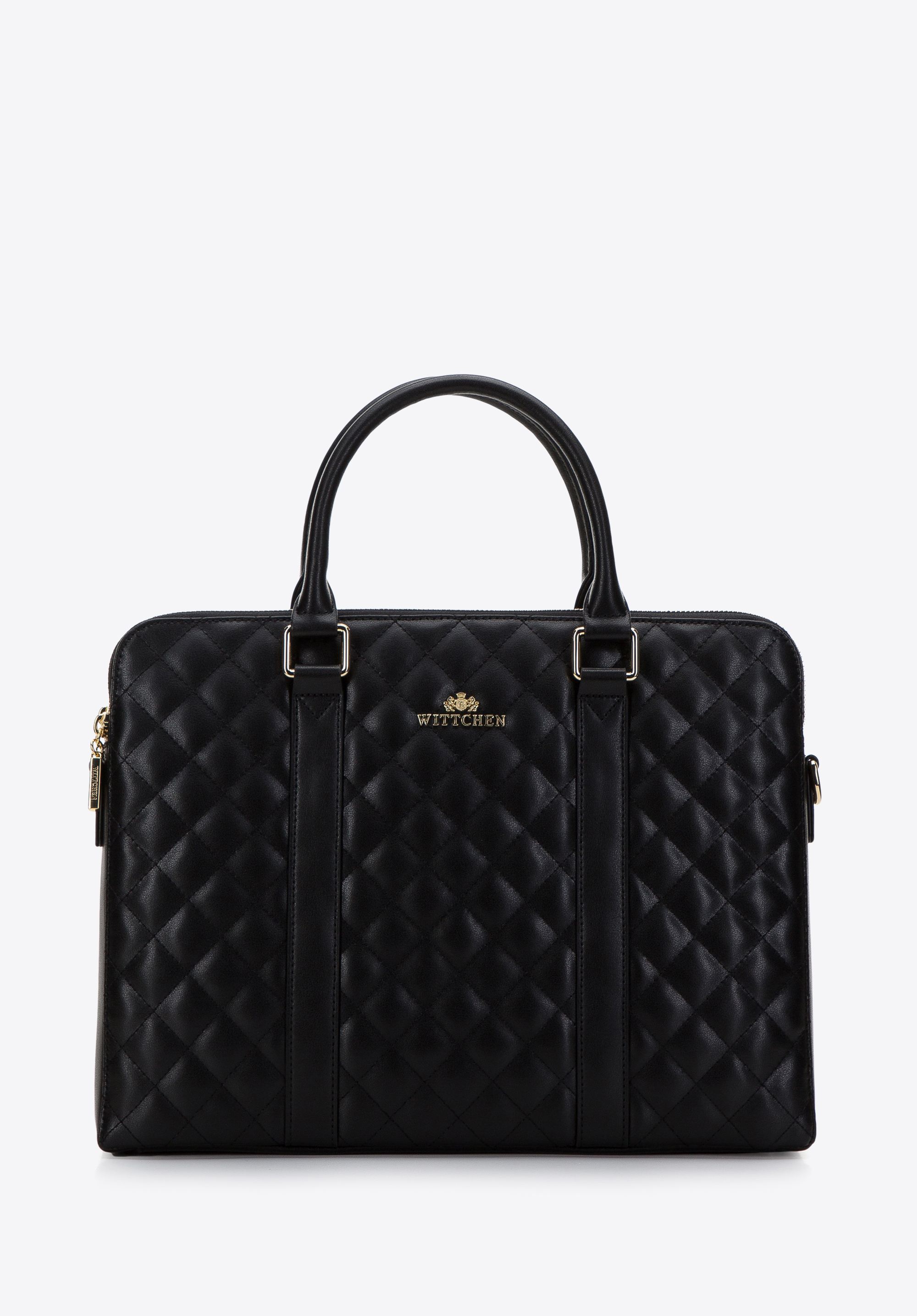 Damska torba na laptopa 13” skórzana pikowana