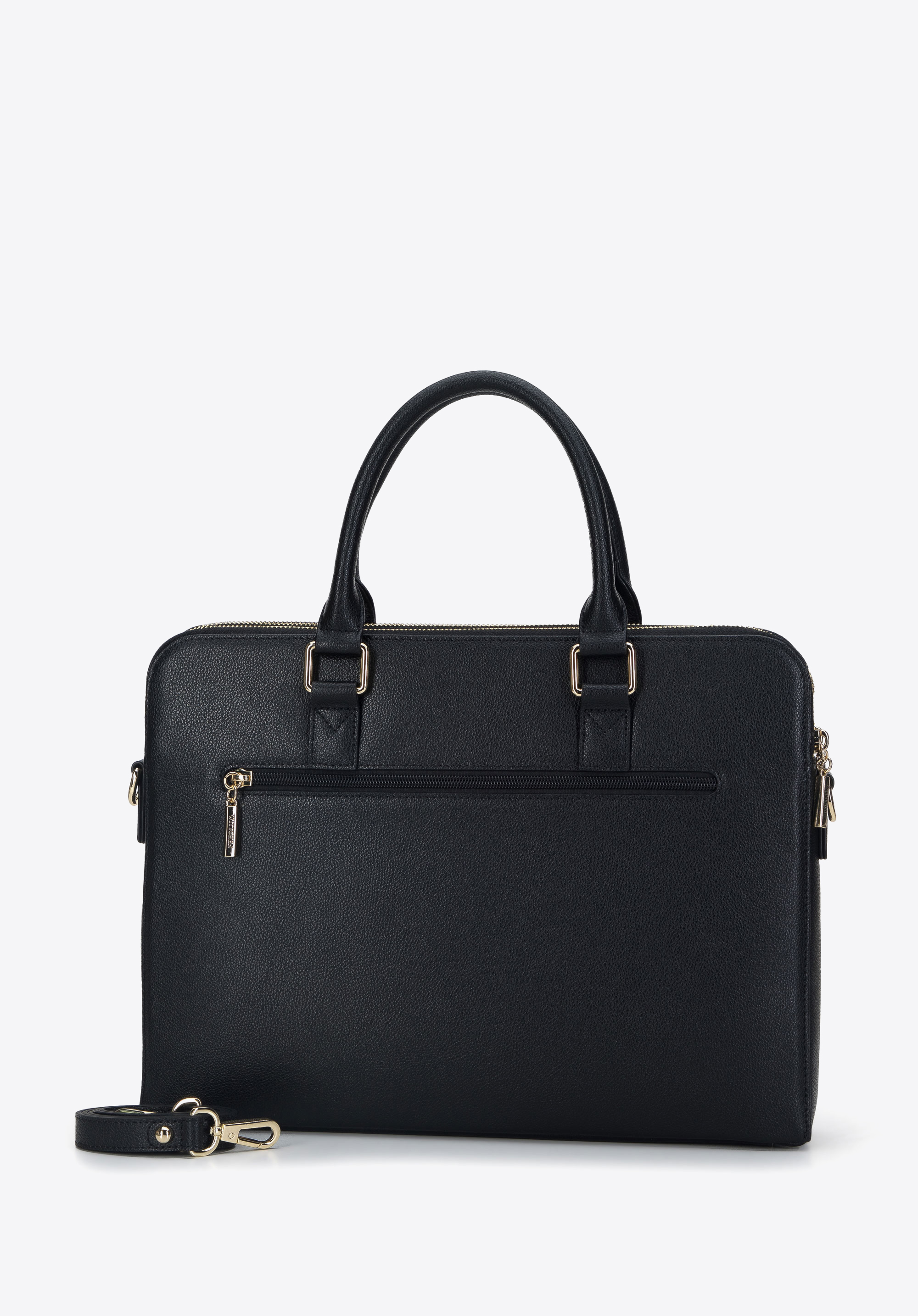 Black quilted laptop bag online