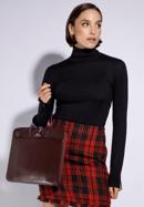 Women's leather 13 inch laptop bag, burgundy, 95-4E-648-1, Photo 15
