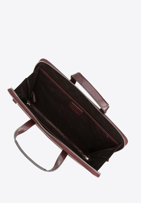 Women's leather 13 inch laptop bag, burgundy, 95-4E-648-1, Photo 3
