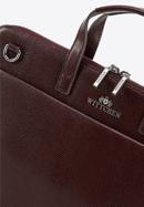 Women's leather 13 inch laptop bag, burgundy, 95-4E-648-1, Photo 4