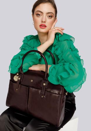 Shopper bag, brown, 39-4-531-3, Photo 1