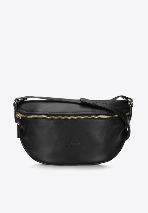 Leather waist bag, black, 16-3-007-8, Photo 1