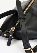 Leather waist bag, black, 16-3-007-8, Photo 5