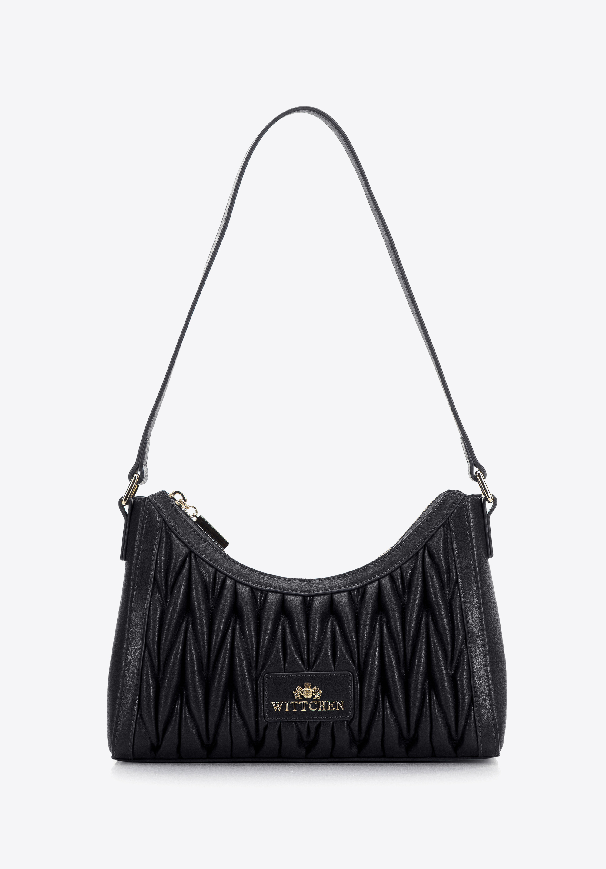 Ruched baguette bag hotsell
