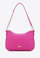 Faux leather baguette bag with chain shoulder strap, pink, 97-4Y-623-P, Photo 2