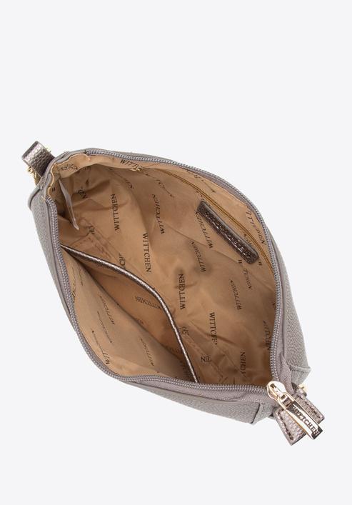 Faux leather baguette bag with chain shoulder strap, gold, 97-4Y-623-P, Photo 4