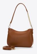 Faux leather chain strap baguette bag, brown, 97-4Y-624-8, Photo 2