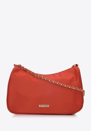 Women's chain baguette bag, red, 95-4Y-761-6, Photo 1