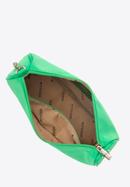 Damska torebka bagietka z nylonu na łańcuszku, zielony, 95-4Y-761-F, Zdjęcie 3