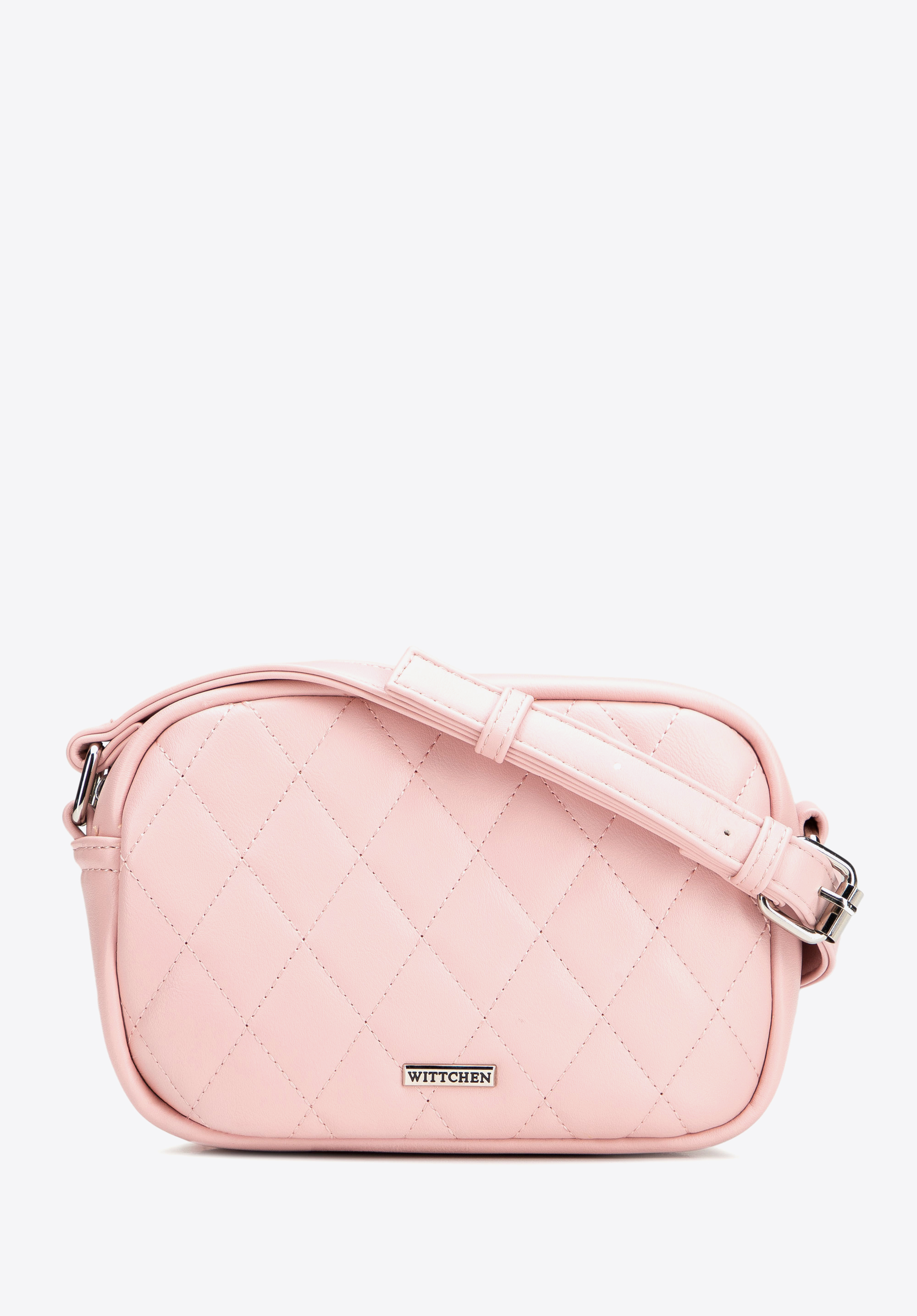 WITTCHEN Damska torebka crossbody z imitacji skóry różowa