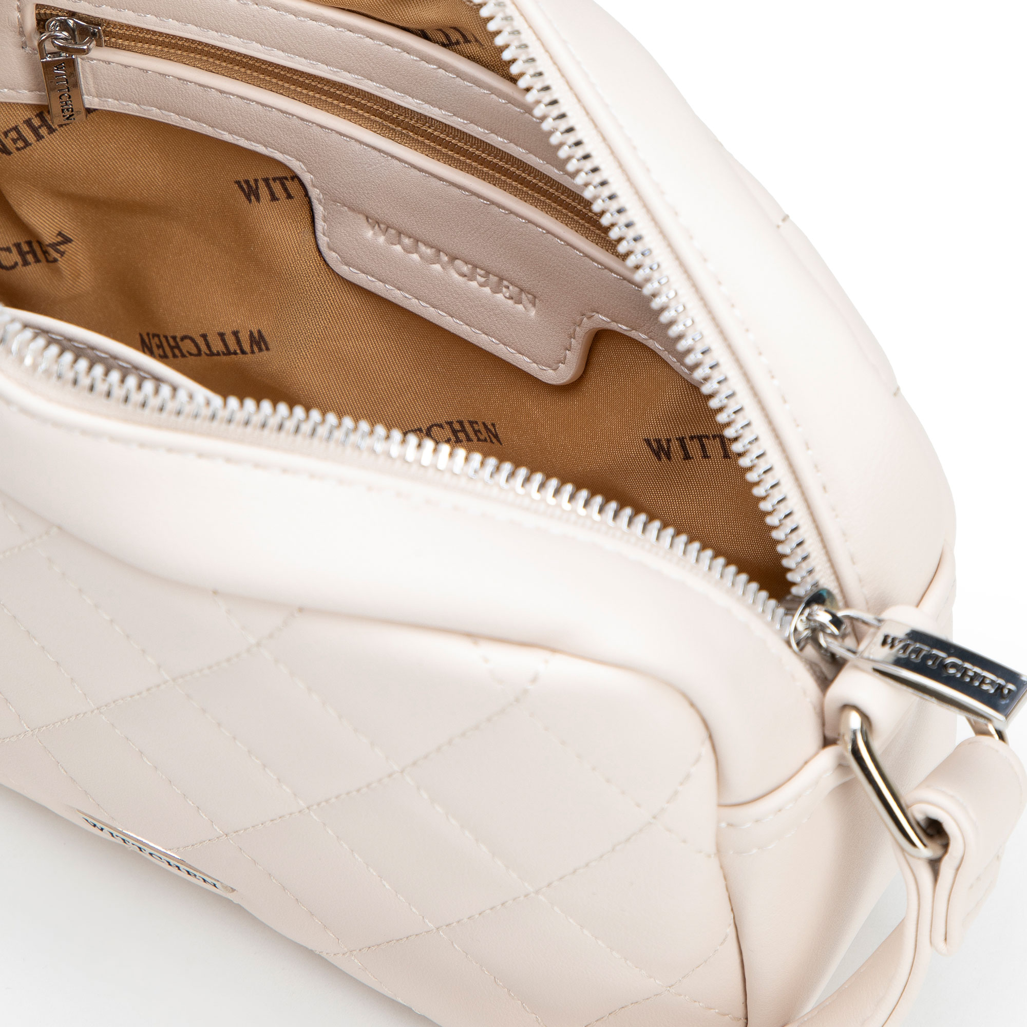Lomená biela crossbody kabelka z imitácie kože 100-4Y-230-0, Vyberte variant lomená biela