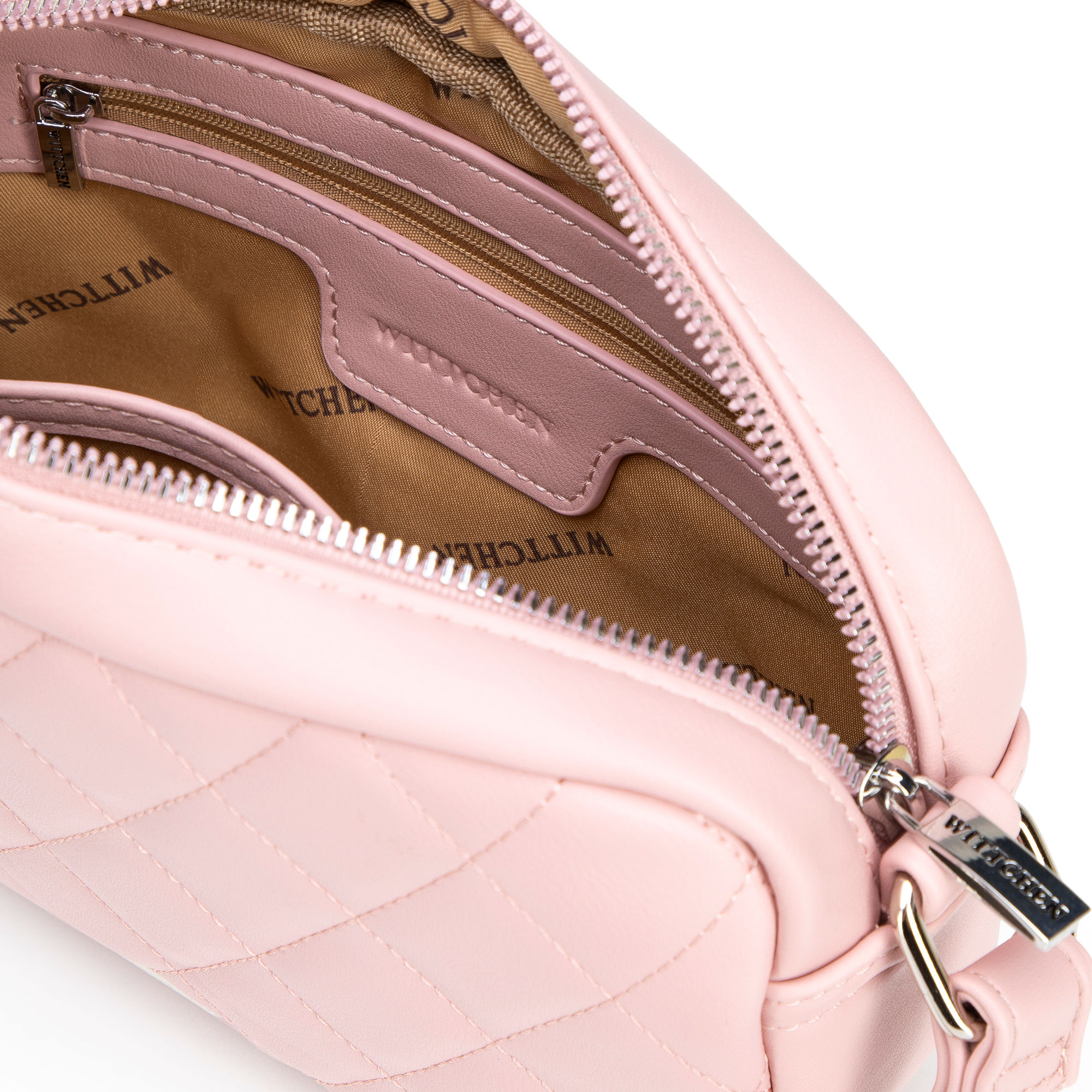 Ružová crossbody kabelka z imitácie kože 100-4Y-230-P, Vyberte variant ružová