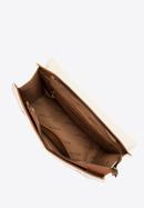 Damska torebka dwukolorowa klasyczna, beżowo-brązowy, 98-4Y-014-15, Zdjęcie 3