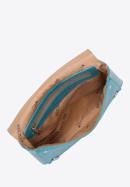 Women's envelope croc print handbag, blue, 94-4Y-527-7, Photo 5