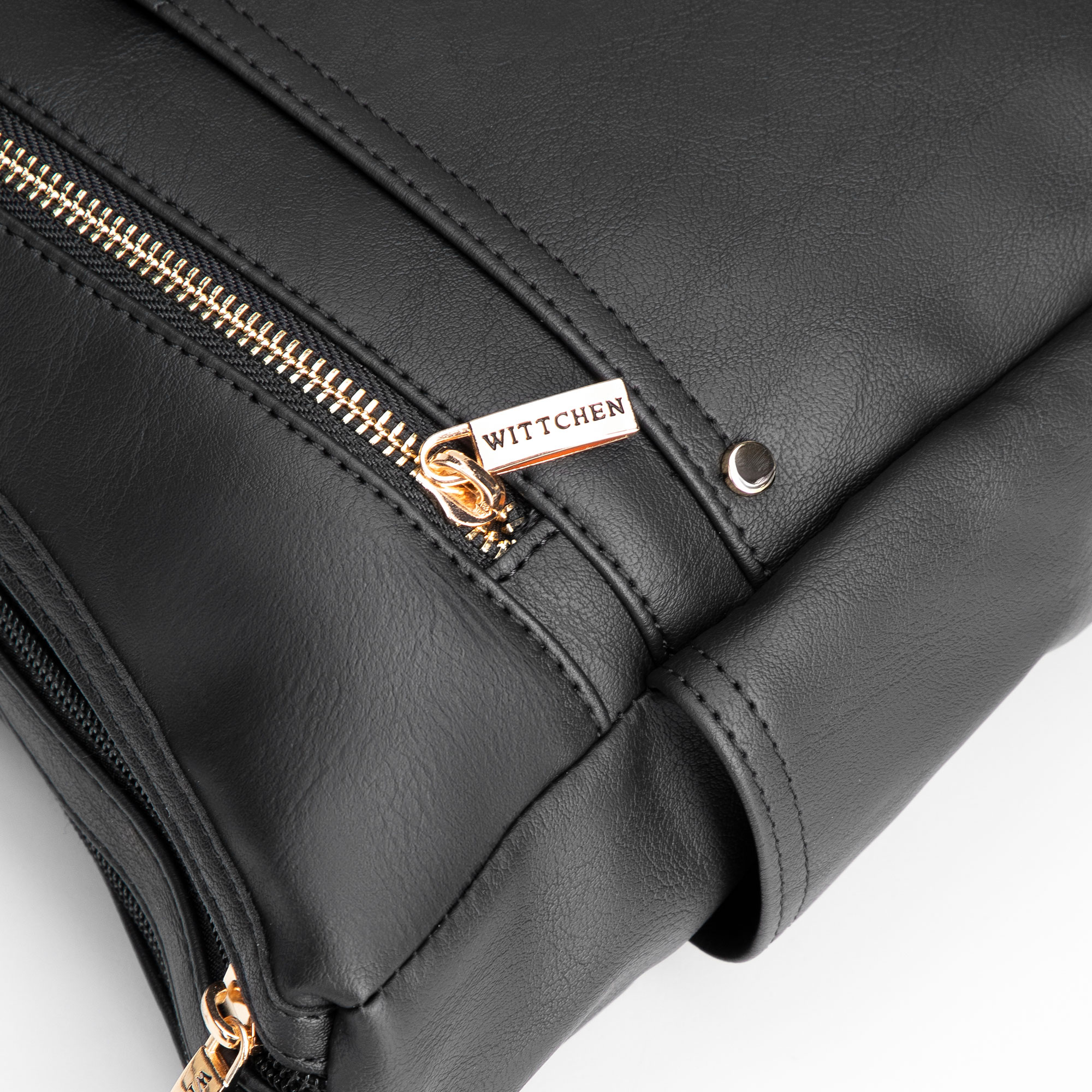 Čierna dámska crossbody kabelka Wittchen z polyesteru s elegantným vzhľadom, Vyberte variant čierna