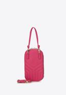 Damska torebka mini pikowana, różowy, 93-2Y-531-P, Zdjęcie 3