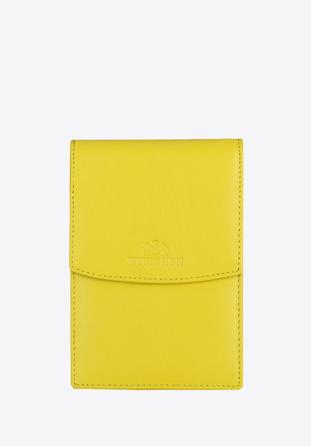 Damska torebka mini z klapką, żółty, 14-3-100-Y, Zdjęcie 1