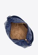 Damska torebka na ramię pikowana trapezowa, ciemnoniebieski, 97-4Y-609-1, Zdjęcie 3