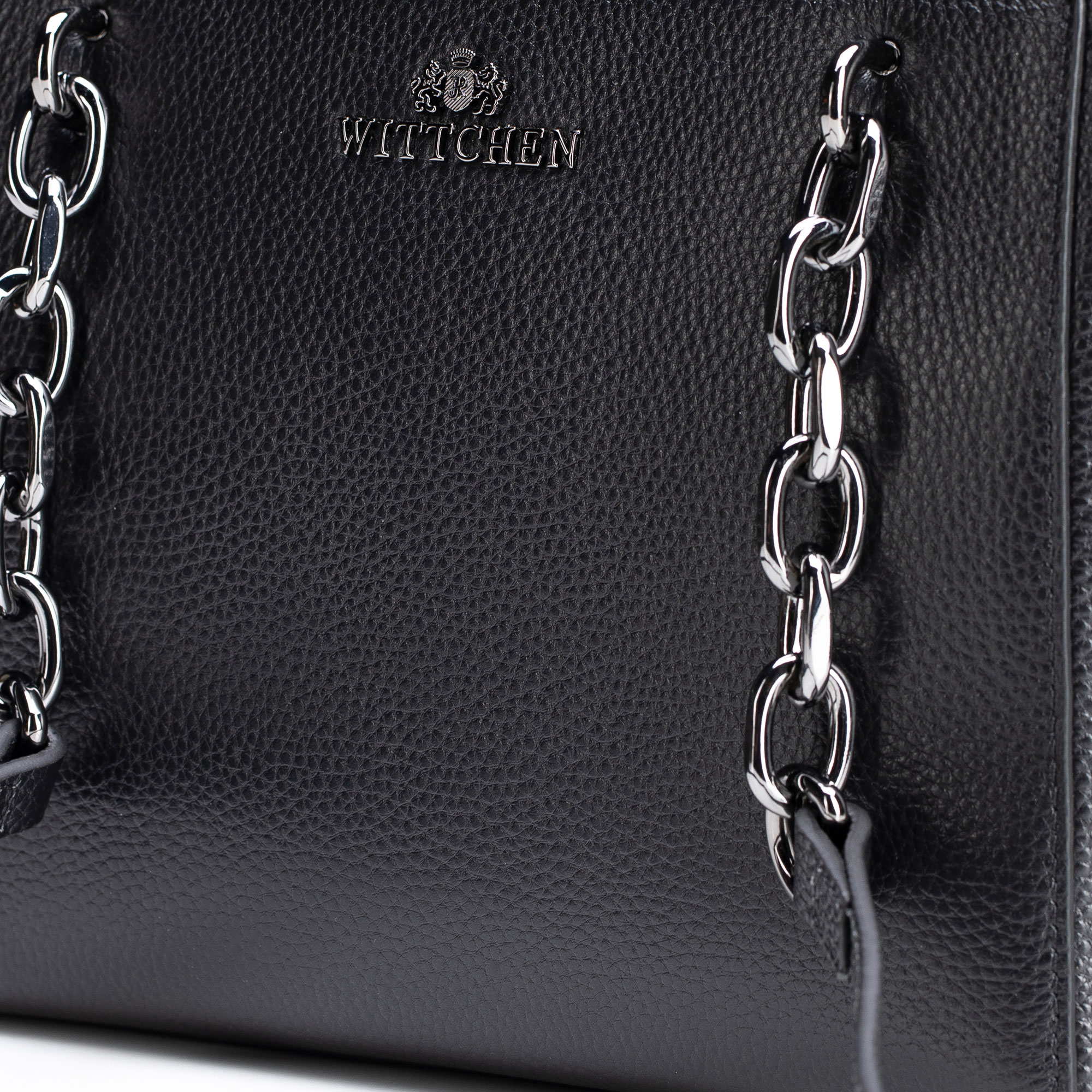 Čierno-grafitová dámska kabelka Wittchen s elegantným vzhľadom, Vyberte variant čierno-grafitová