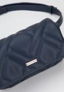 Women's quilted waist bag, navy blue, 95-3Y-517-7, Photo 4