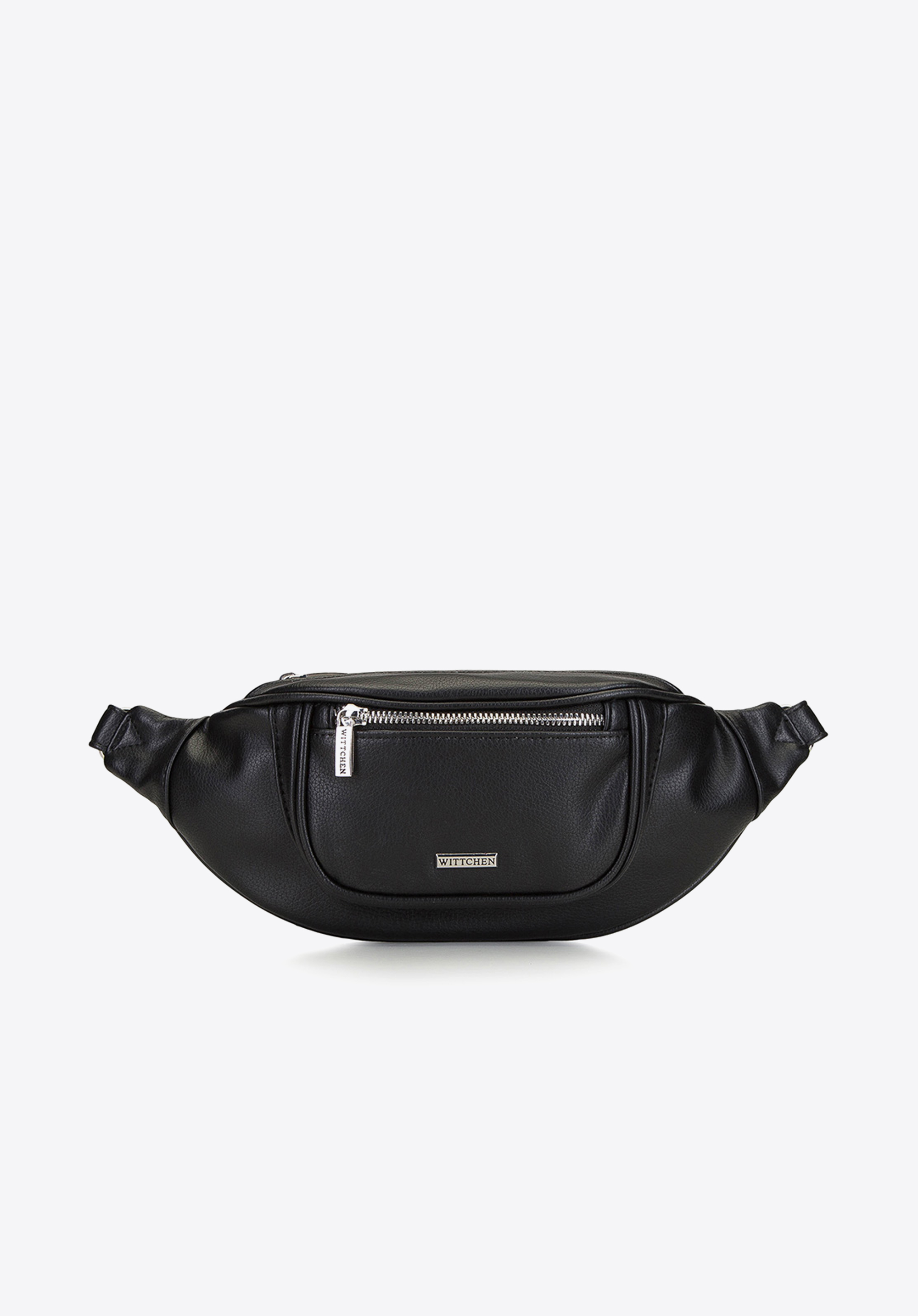 Women's curve waist bag from faux leather