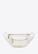 Women's leather waist bag, cream, 95-4E-608-P, Photo 1