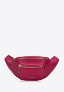 Women's leather waist bag, raspberry, 95-4E-608-P, Photo 1