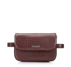 Жіноча сумка на пояс з екошкіри croco 95-3Y-533-4