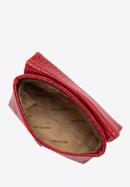 Women's croc faux leather waist bag, red, 96-3Y-221-3, Photo 3