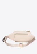 Women's plain leather waist bag, light beige, 98-3E-617-9, Photo 2