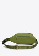Women's plain leather waist bag, green, 98-3E-617-P, Photo 2