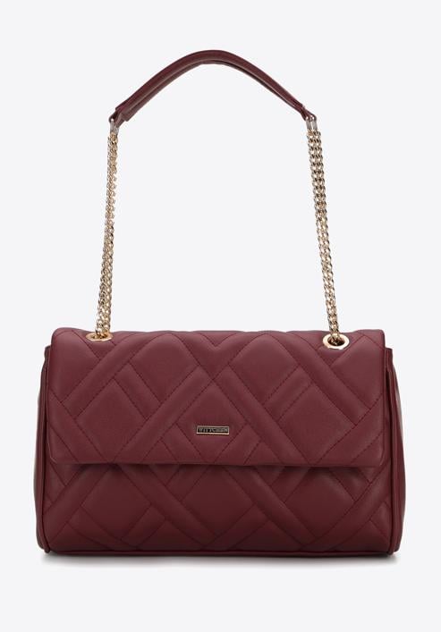 Women's quilted flap bag, red, 95-4Y-516-3, Photo 2