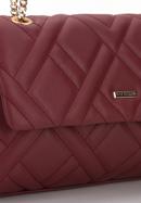 Women's quilted flap bag, red, 95-4Y-516-3, Photo 5