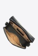 Damska torebka pikowana z łańcuszkiem na klapie, czarny, 93-4Y-215-2, Zdjęcie 3