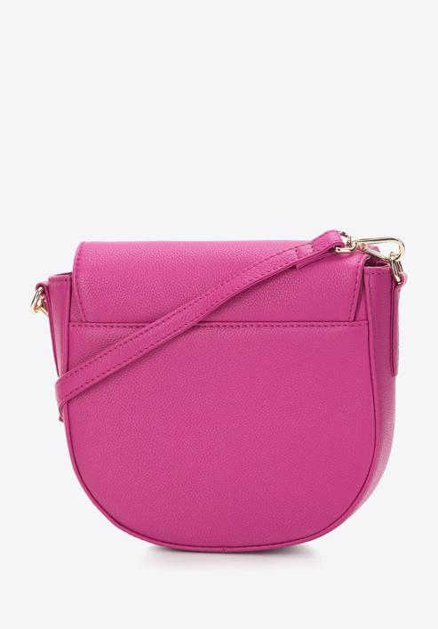 Women's quilted leather saddle bag, pink, 97-4E-010-4, Photo 2