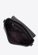 Damska torebka saddle bag skórzana prosta, czarny, 97-4E-010-9, Zdjęcie 3