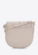Women's quilted leather saddle bag, light beige, 97-4E-012-P, Photo 2