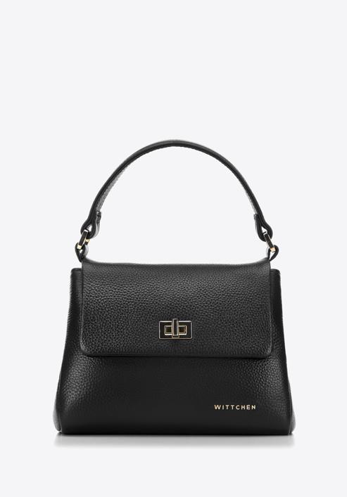 Small leather tote bag, black, 98-4E-621-Z, Photo 1