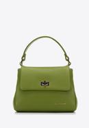 Small leather tote bag, green, 98-4E-621-6, Photo 1