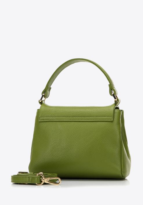 Small leather tote bag, green, 98-4E-621-Z, Photo 2