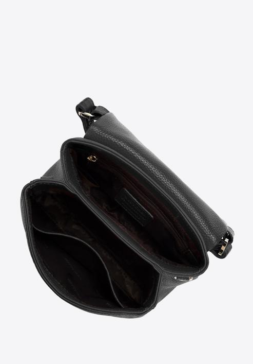 Small leather tote bag, black, 98-4E-621-1, Photo 3