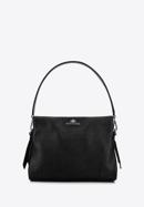 Women's soft leather handbag, black, 95-4E-022-4, Photo 1