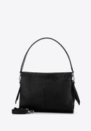 Women's soft leather handbag, black, 95-4E-022-4, Photo 2