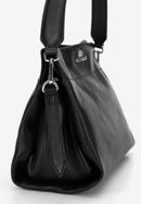 Women's soft leather handbag, black, 95-4E-022-4, Photo 4