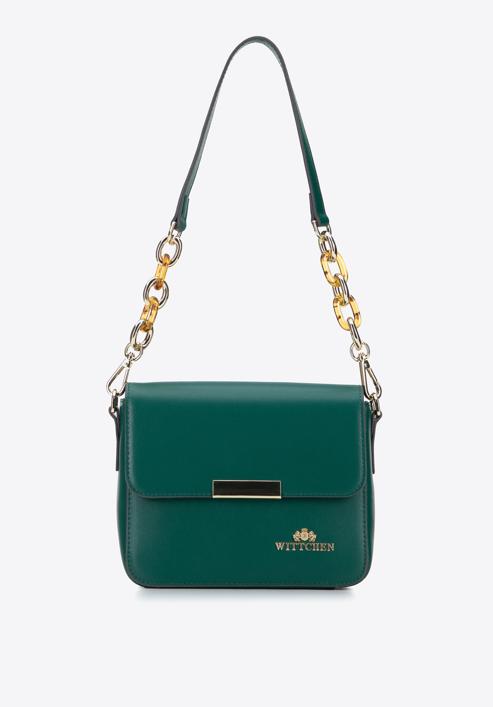 Leather handbag, green, 95-4E-618-7, Photo 2